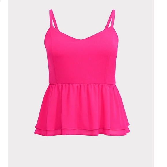 NWT Plus size Chiffon Peplum Cami ❌LAST 1 SIZE 4❌ - Picture 4 of 7